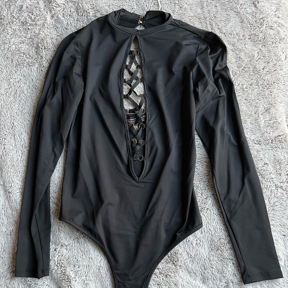Victoria’s Secret Black Keyhole bodysuit